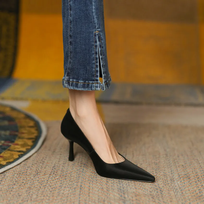 USS Shoes Bianca Women's Pointed Toe Thin High Heels Pumps