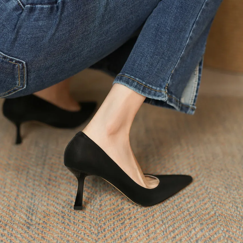 USS Shoes Bianca Women's Pointed Toe Thin High Heels Pumps