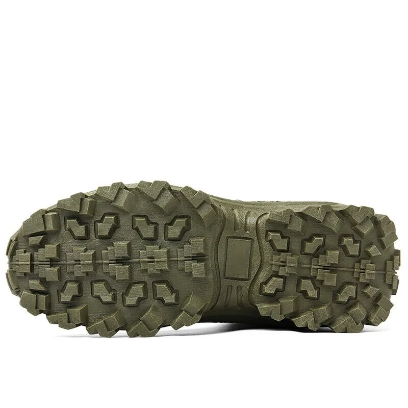 Waterproof and puncture resistant military boots for outdoor use