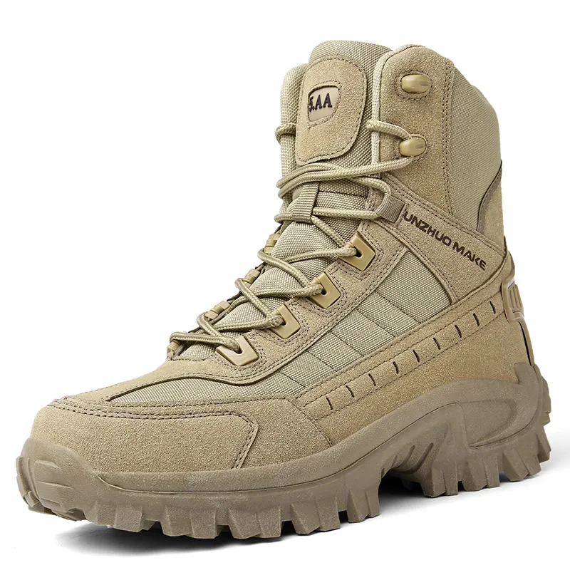 Waterproof and puncture resistant military boots for outdoor use
