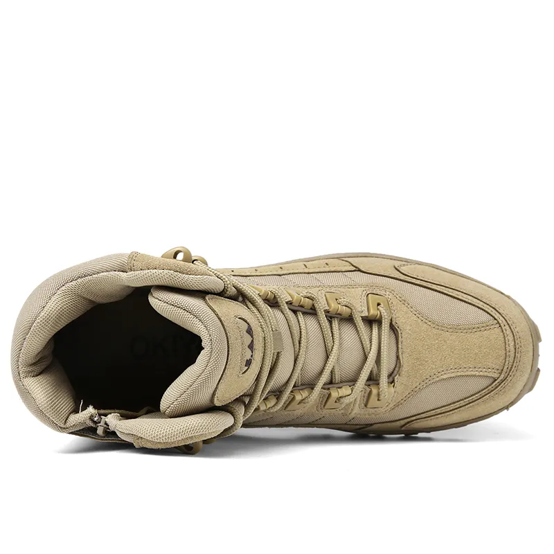 Waterproof and puncture resistant military boots for outdoor use