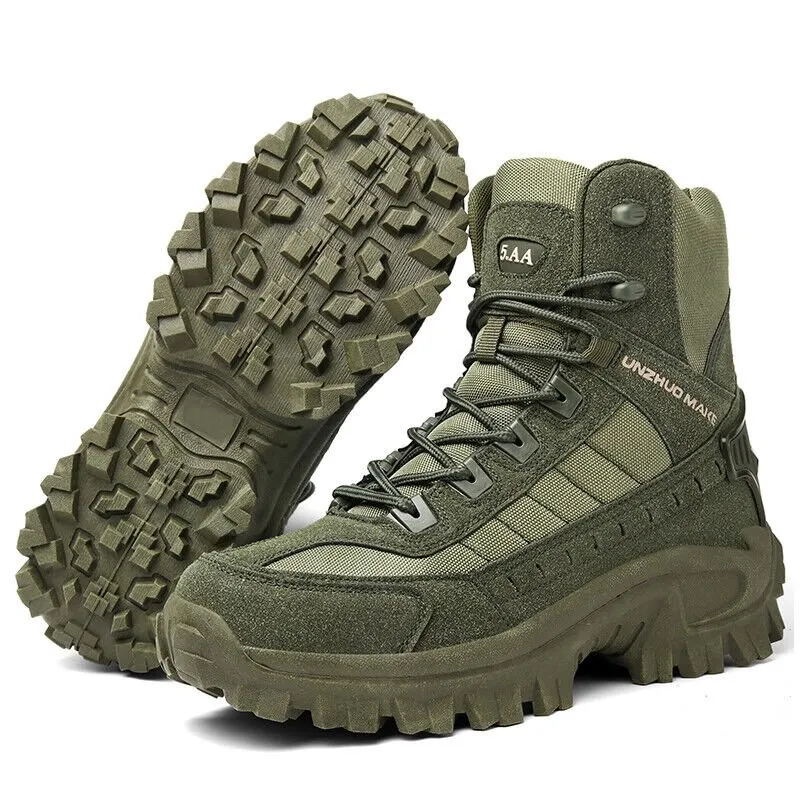 Waterproof and puncture resistant military boots for outdoor use