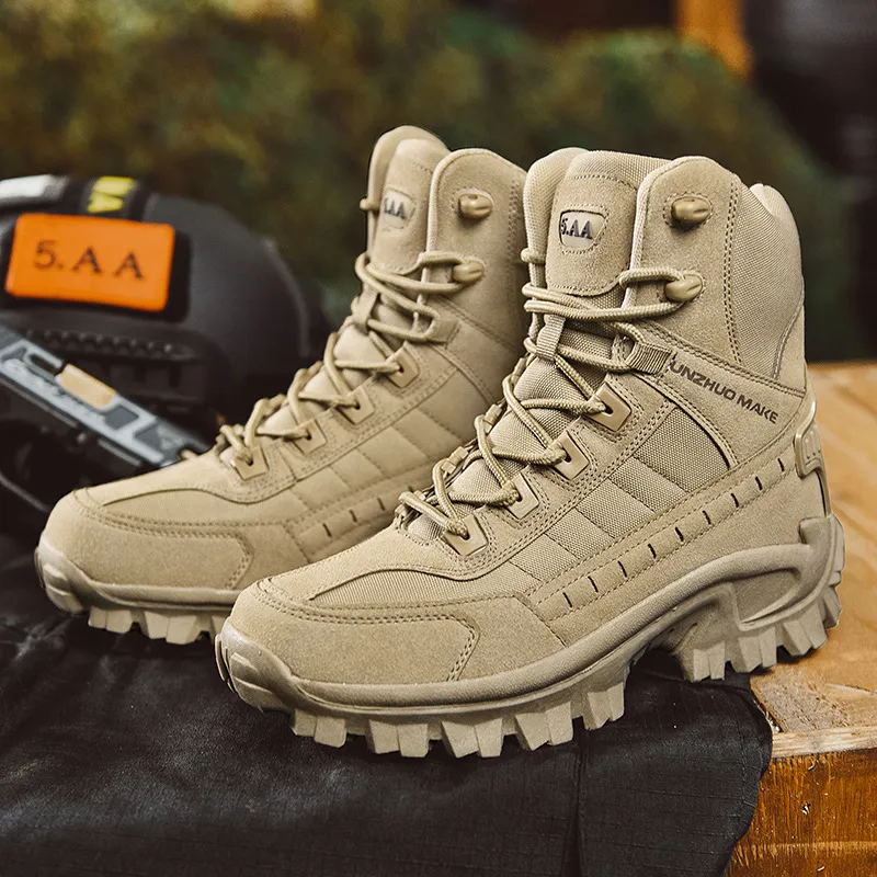 Waterproof and puncture resistant military boots for outdoor use