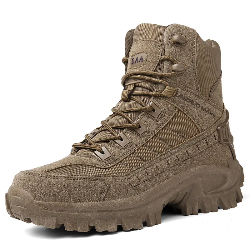 Waterproof and puncture resistant military boots for outdoor use