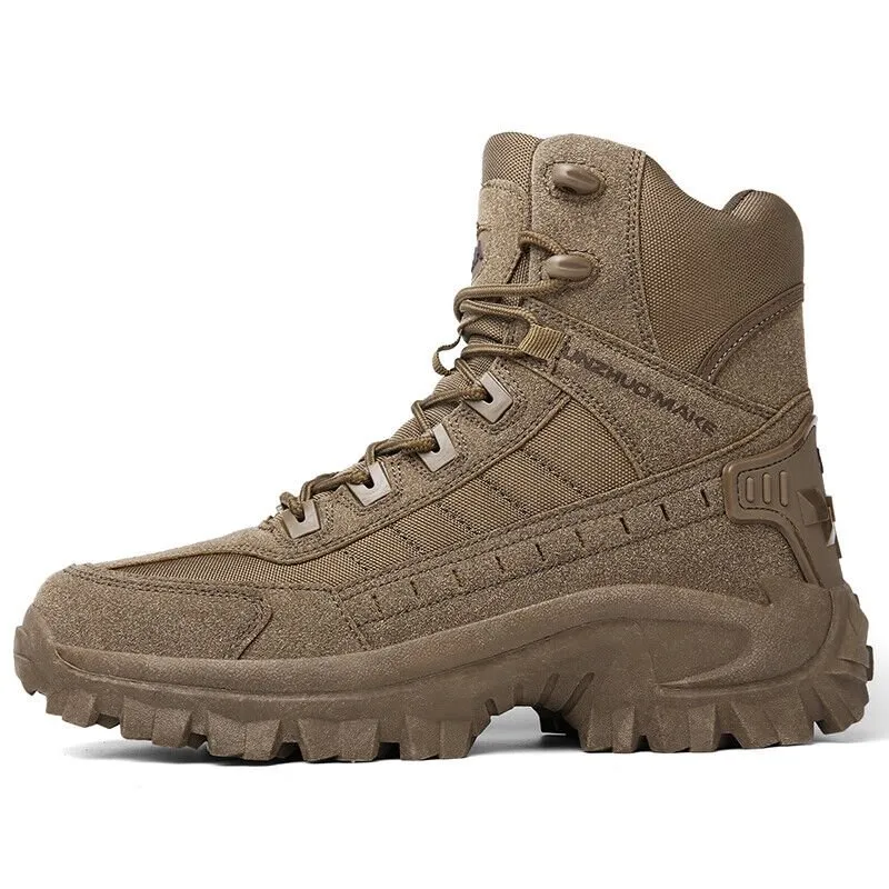 Waterproof and puncture resistant military boots for outdoor use