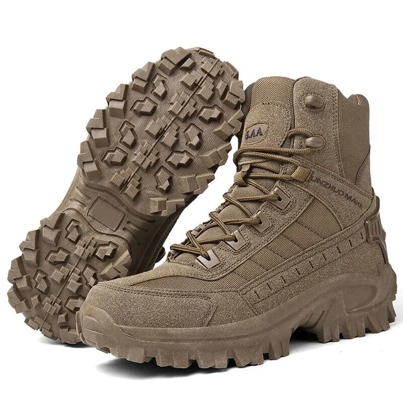 Waterproof and puncture resistant military boots for outdoor use