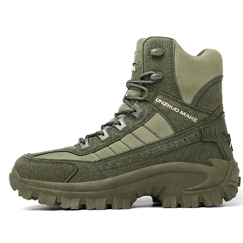 Waterproof and puncture resistant military boots for outdoor use