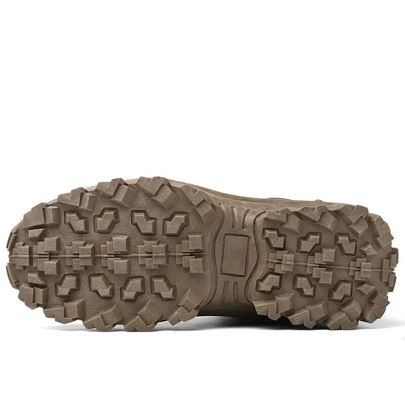 Waterproof and puncture resistant military boots for outdoor use