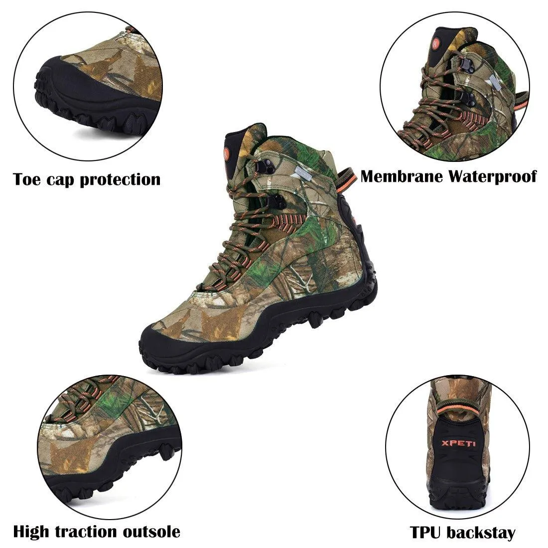 XPETI Men's Thermator 8” Waterproof Hunting Boots